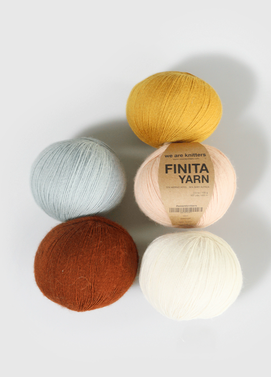 Pack de 5 Pelotes de Finita Yarn