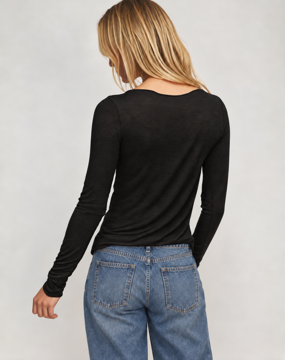 Super soft Boat Neck Shirt with Cashmere (Coming Soon)