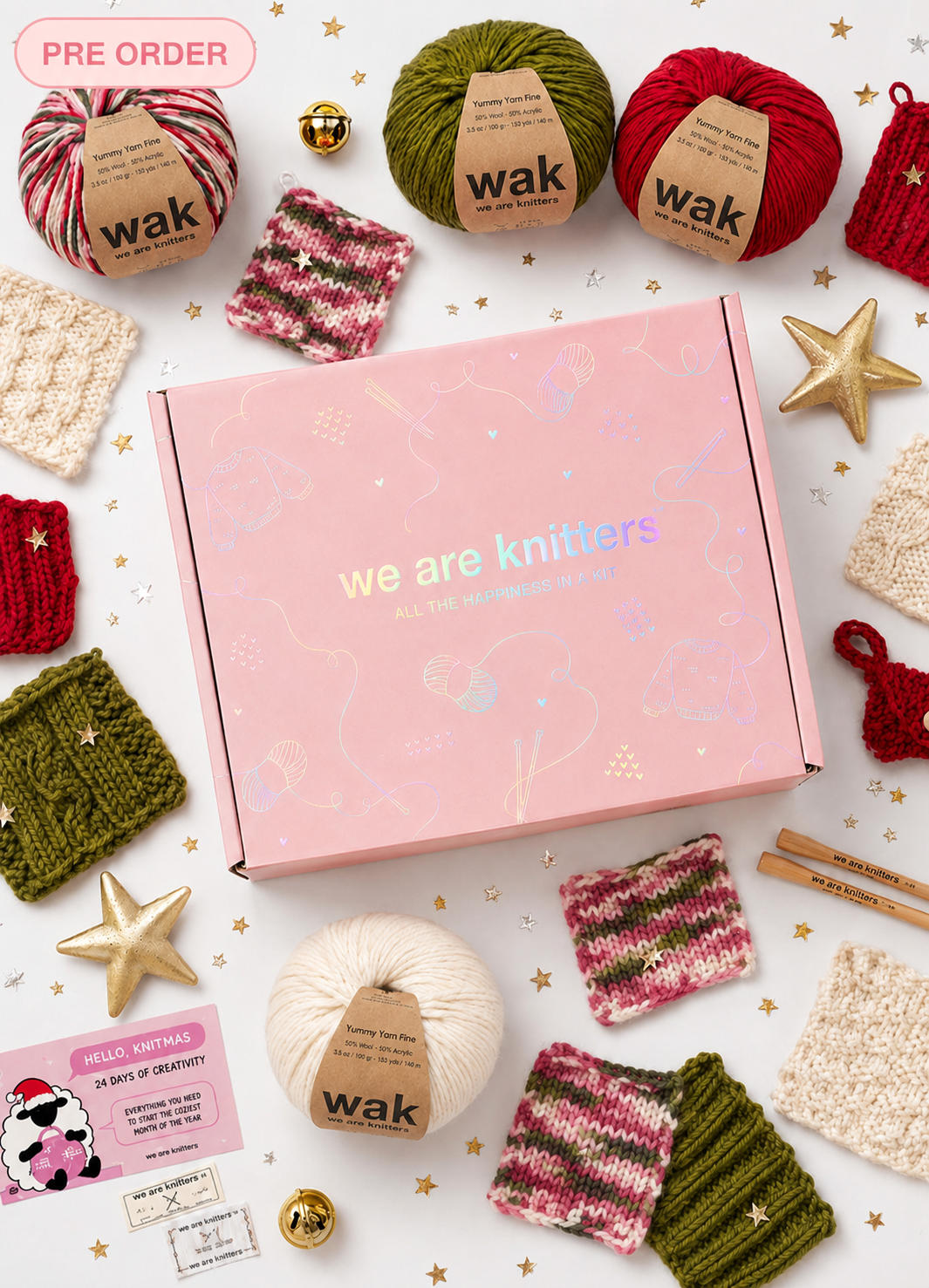 Knitmas: 24 Tage Stricken – Adventskalender mit Überraschungs projekt – VORBESTELLUNG