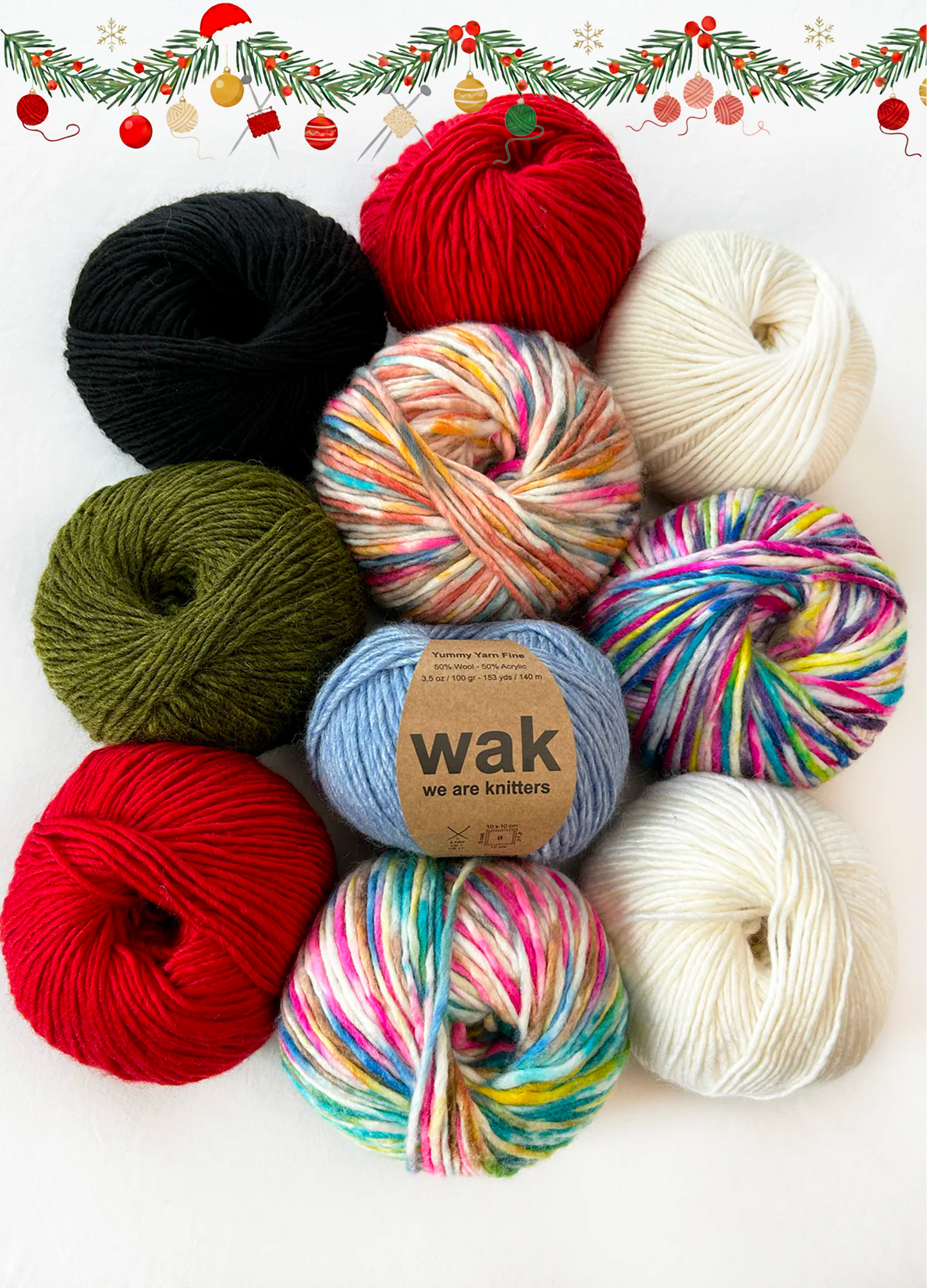 10 Pack of Yummy Yarn Fine Balls