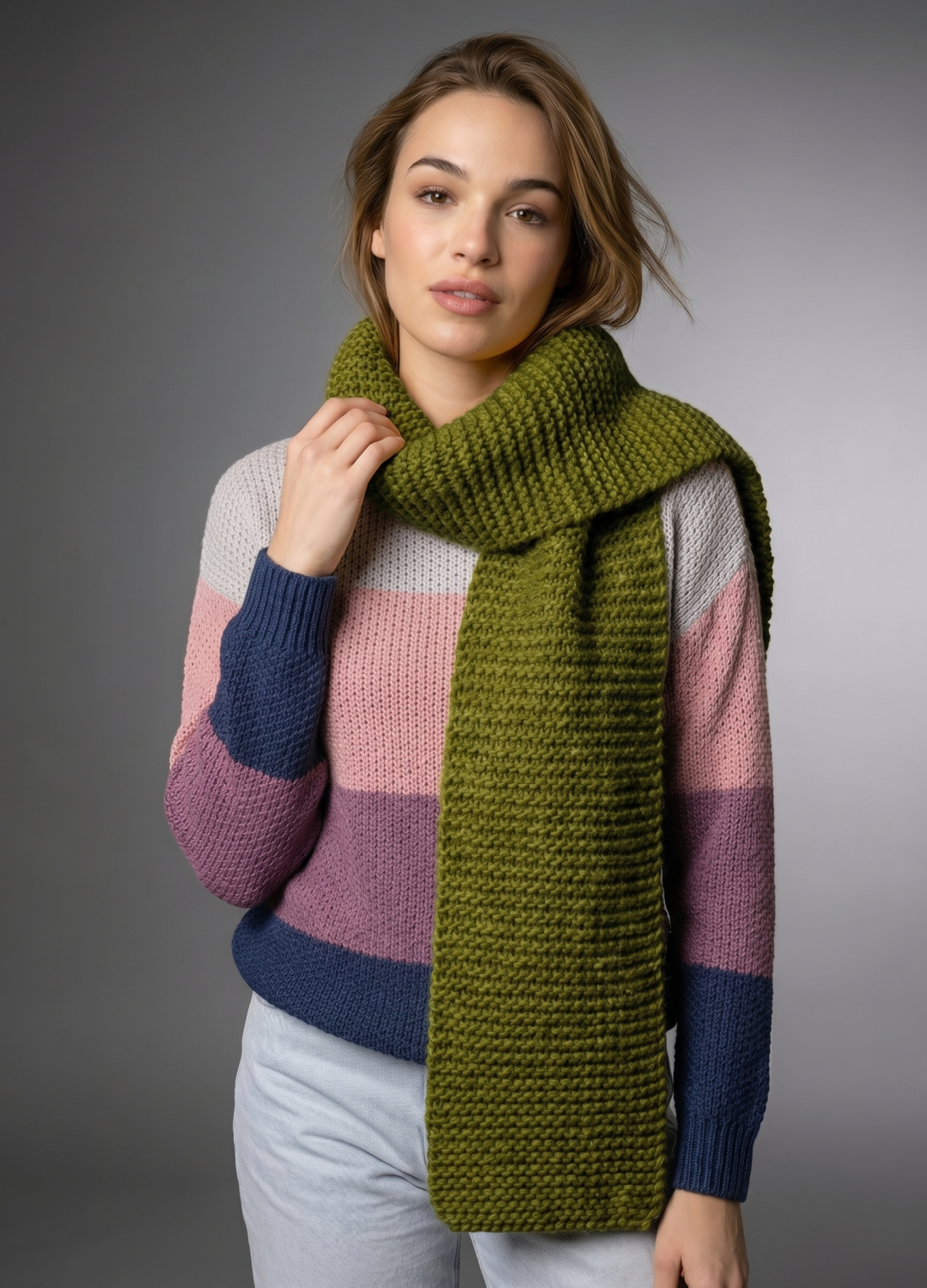 Vega Scarf Kit - Yummy Yarn Fine Version
