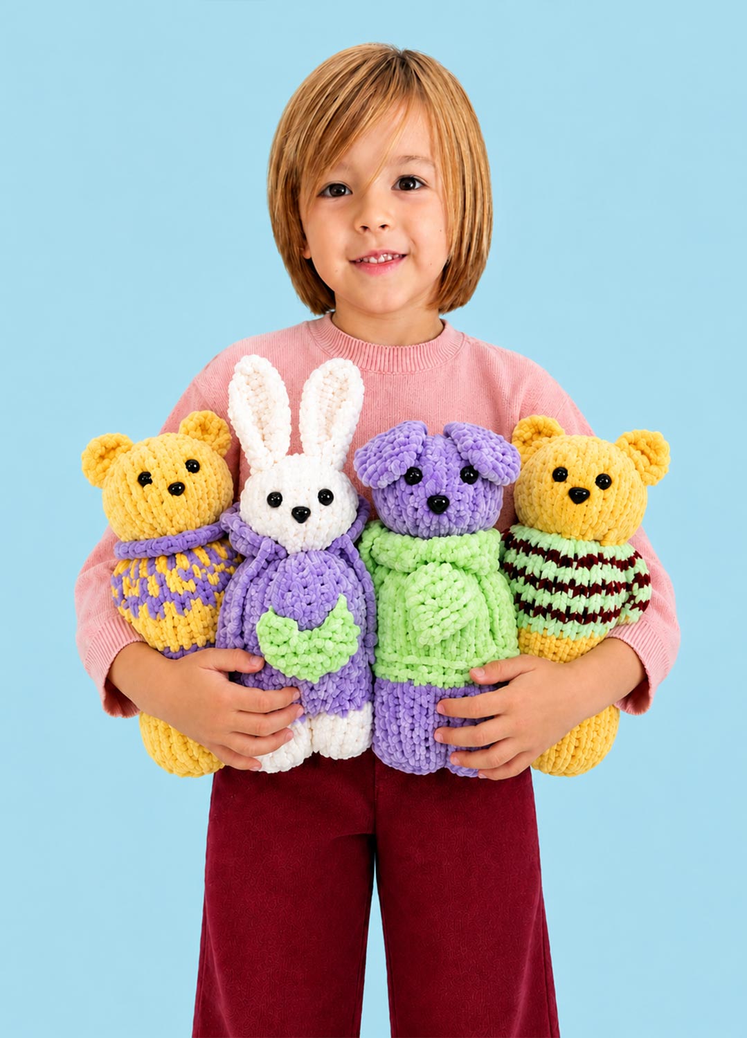The Knitty Pet Pals Bundle Kit – 4er-Pack – Cuddle Yarn