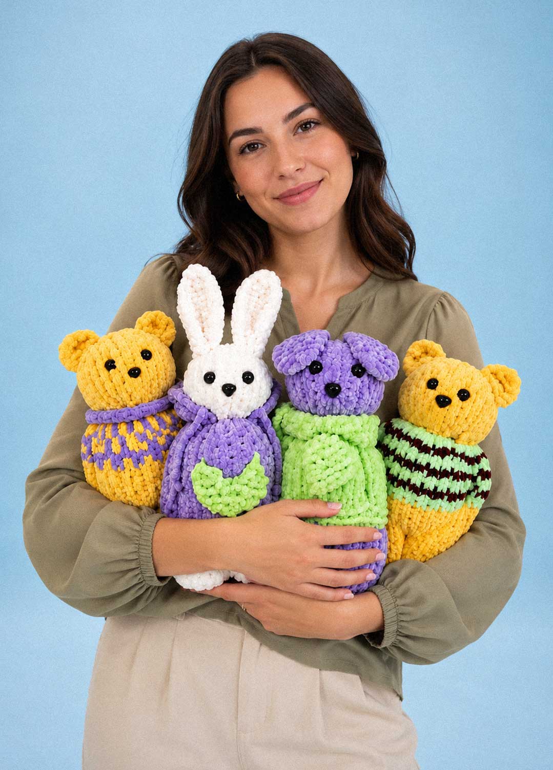 The Knitty Pet Pals Bundle Kit – 4er-Pack – Cuddle Yarn