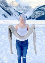 Easy Eyelet Sweater Scarf x @knitatude Kit - Meripaca Premium Version