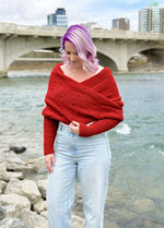 Easy Eyelet Sweater Scarf x @knitatude Kit - Angebot des Monats