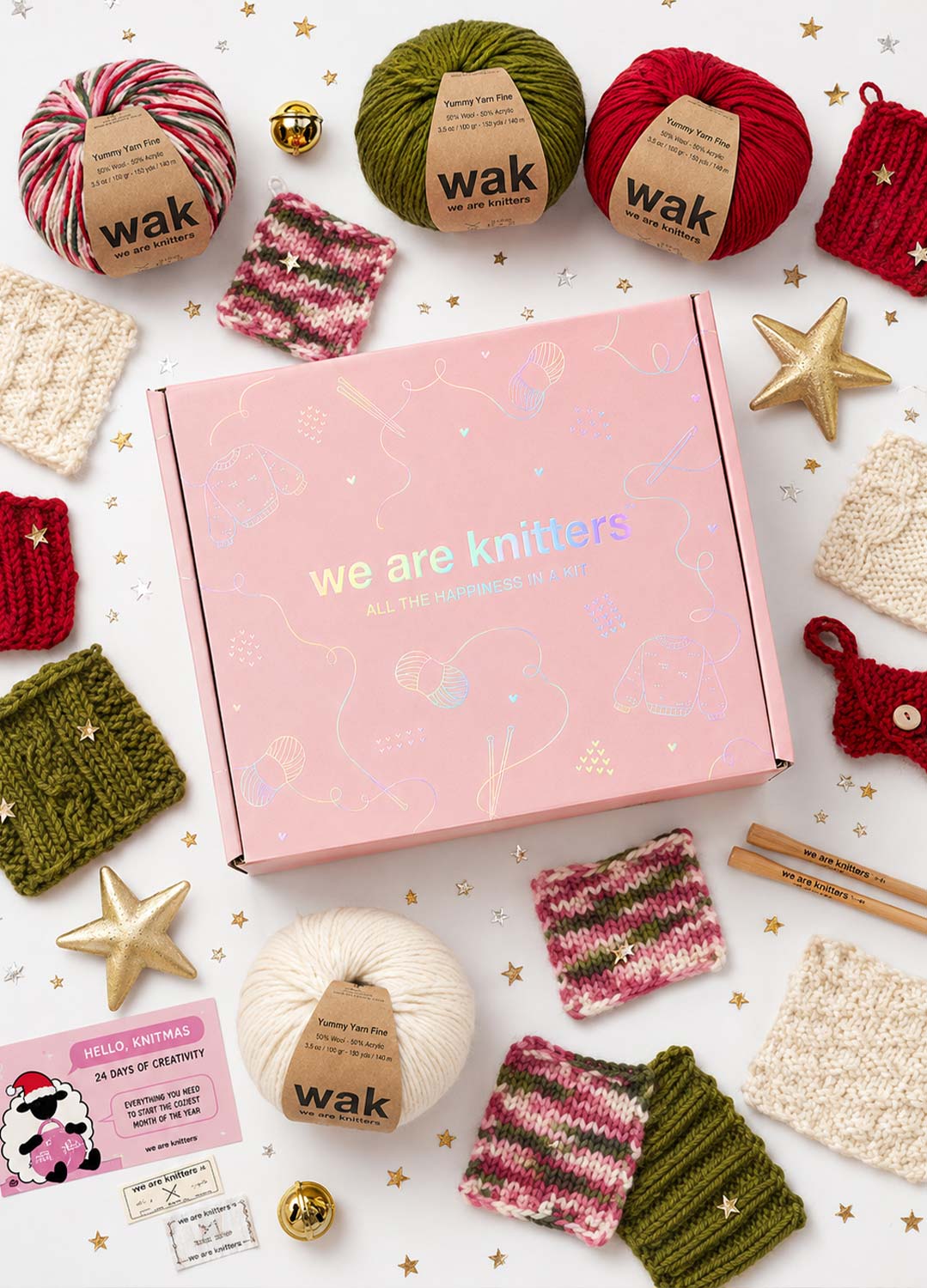 Knitmas: 24 Tage Stricken – Adventskalender mit Überraschungs projekt – VORBESTELLUNG