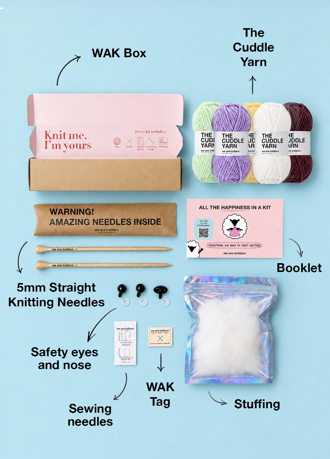 The Knitty Pet Pals Bundle Kit – 4er-Pack – Cuddle Yarn
