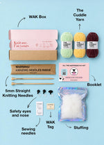 The Knitty Kitty – Mini-Strickkatzen-Kit – Cuddle Yarn