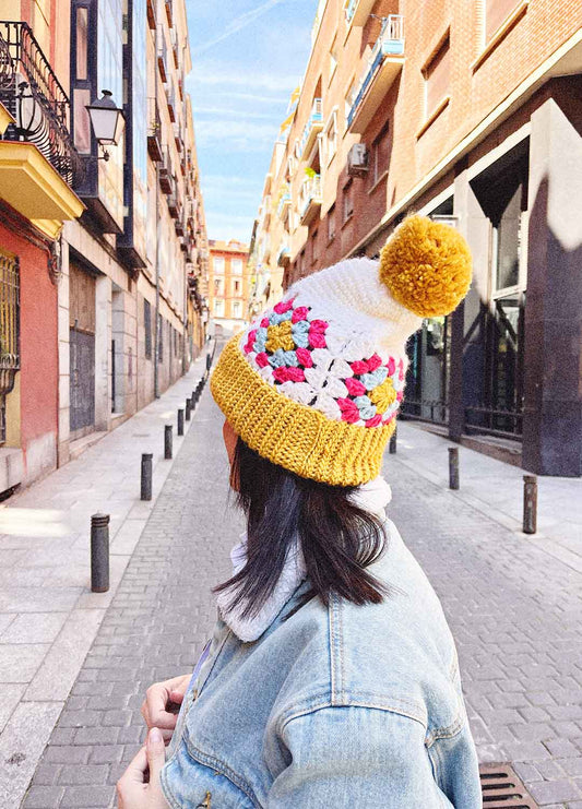 Granny Square Beanie Kit x @cickadesign - Yummy Version