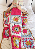 Crochet Granny Square Stitch Sampler Blanket Kit - Yummy Version