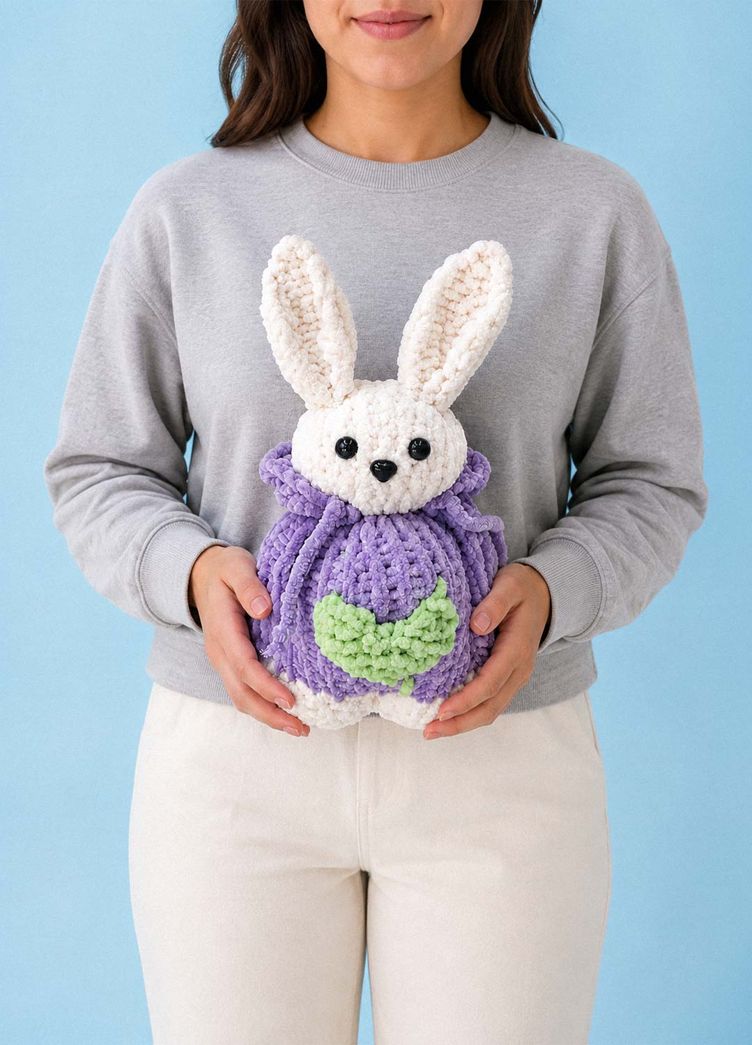 The Knitty Bunny – Einfaches Mini-Strickhasen-Kit – Cuddle Yarn