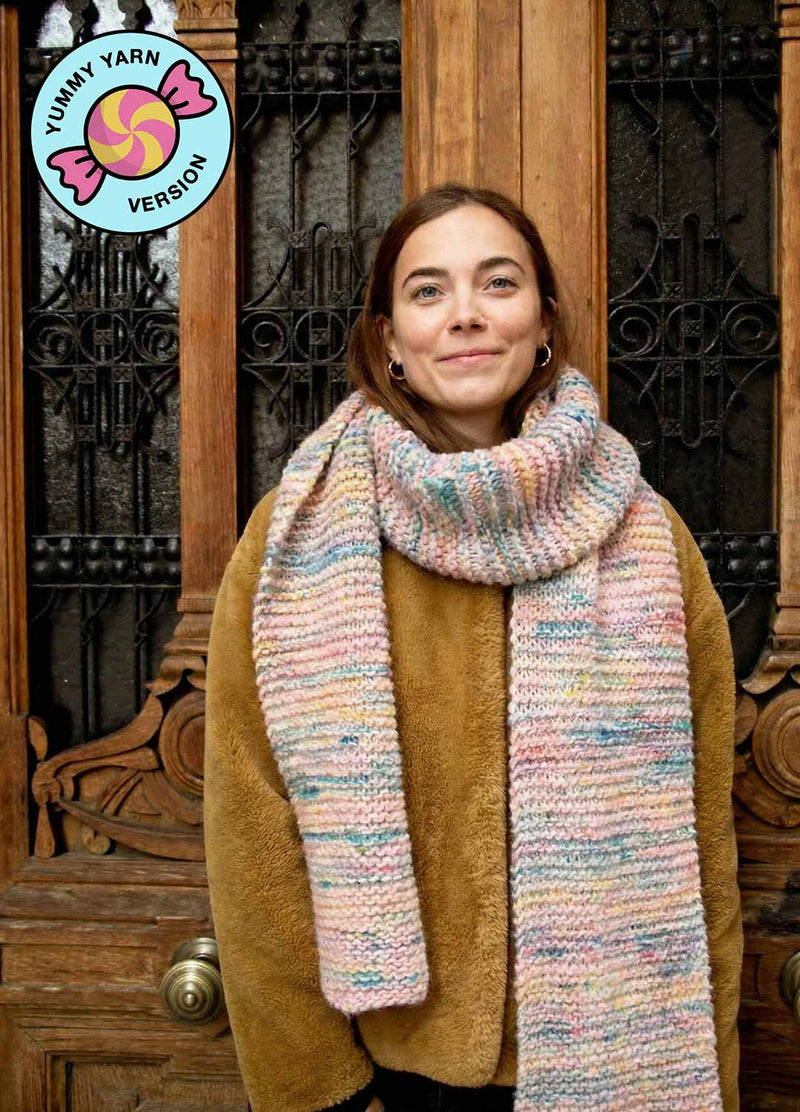 Morse Scarf Kit - Yummy Yarn Fine Version