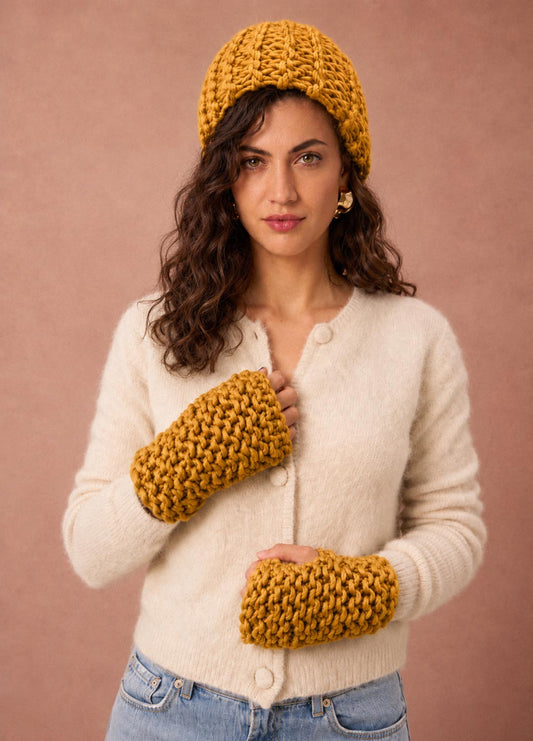 Monstera Turban & Handwärmer Kit - Yummy Version
