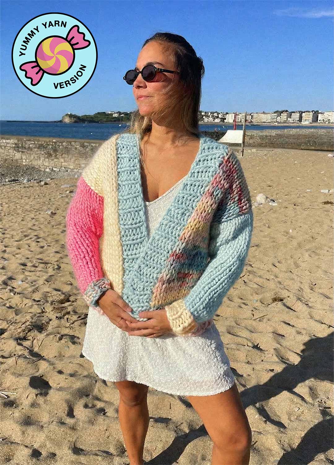 Oil Cardigan Kit - Yummy Yarn Version