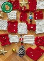 Stitch Sampler "24 days of stitches" Calendar Knitting Kit: Learn The Basics