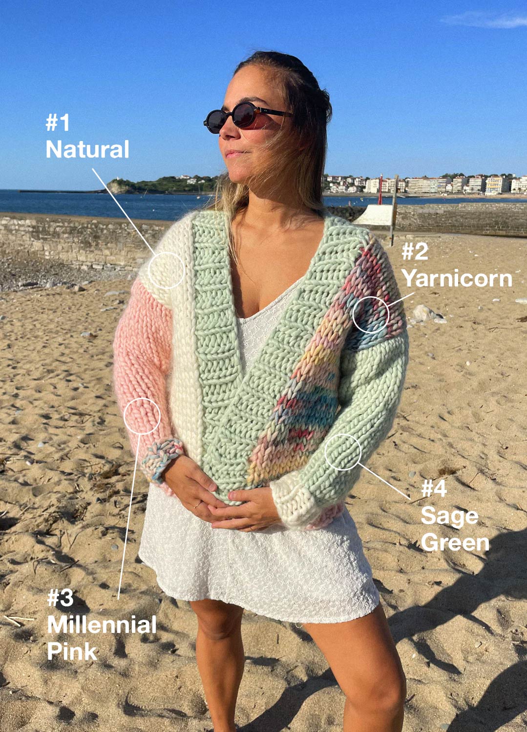 Oil Cardigan Kit - Yummy Yarn Version