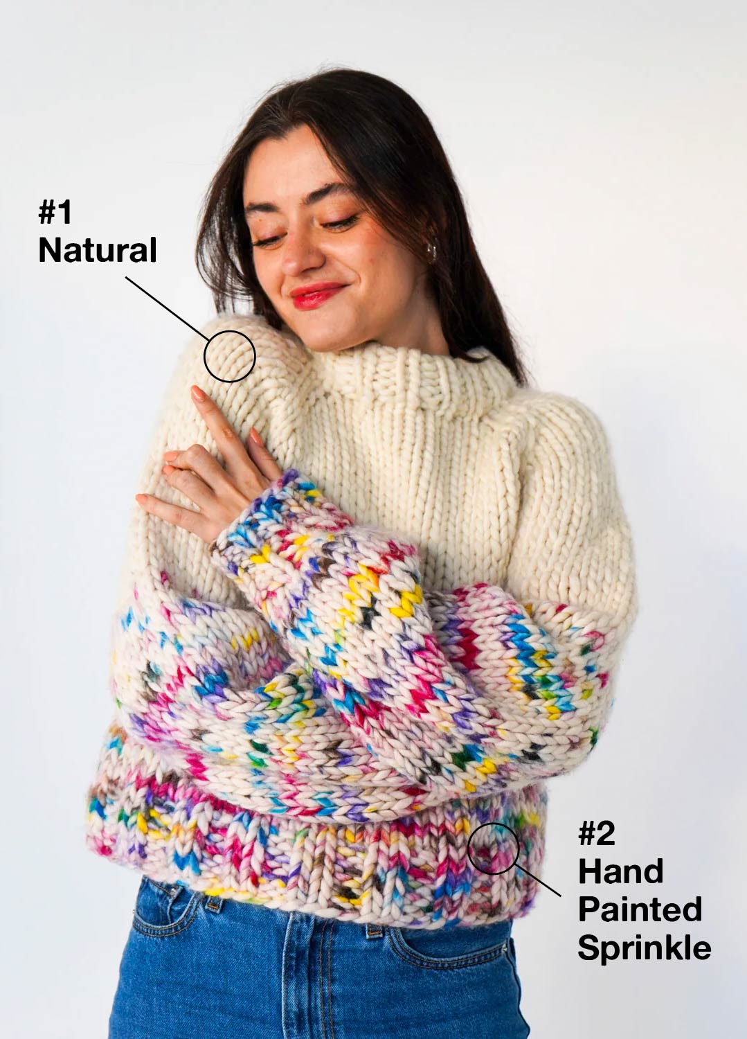 The Rainbow Sweater Kit x @paula.on.knits - Premium Version