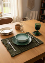 Stitch Sampler Kit: Learn The Basics Knitting Kit - Make your first Placemat & Coasters - Yummy Version