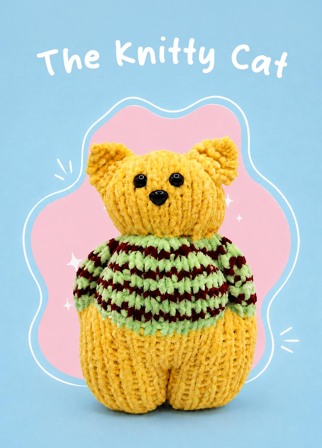 The Knitty Kitty – Mini-Strickkatzen-Kit – Cuddle Yarn