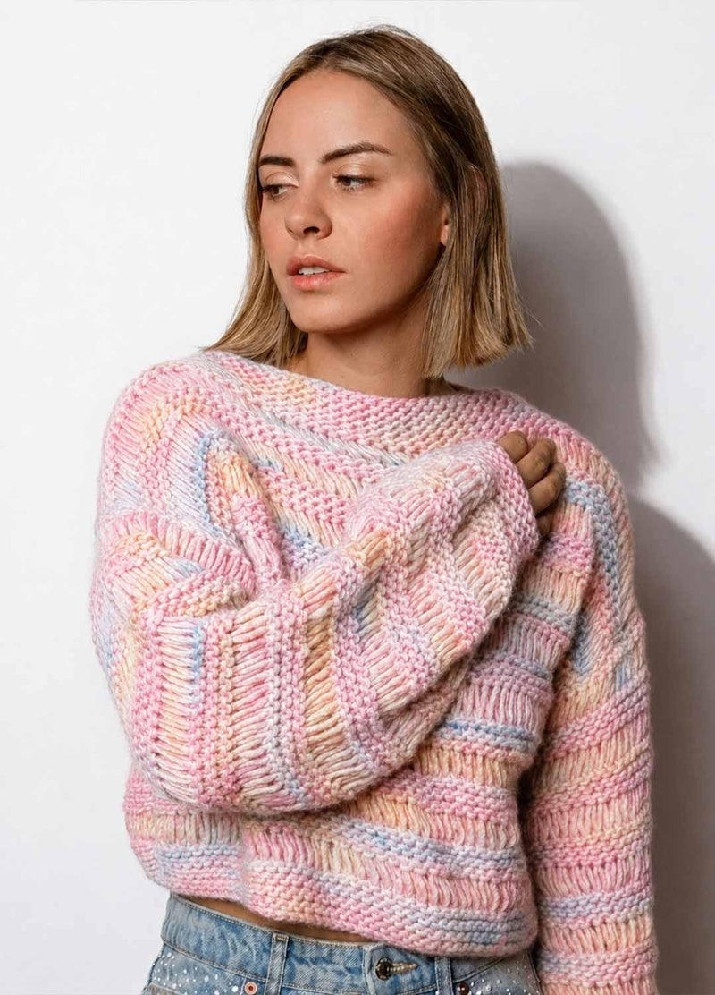 Ginkgo Pullover Strickset – Yummy Yarn Fine Version